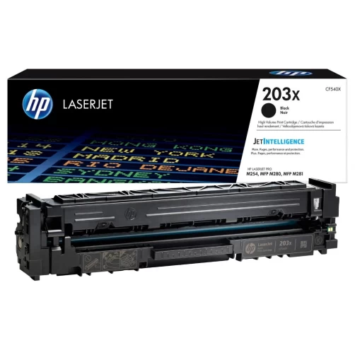 Original HP 203X / CF540X Toner Schwarz bis zu 3200 Seiten