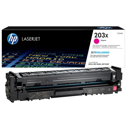 Original HP 203X / CF543X Toner Magenta bis zu 2500 Seiten