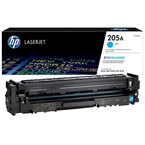 HP Original 205A / CF531A Tonerkartusche Cyan bis zu 1100 Seiten