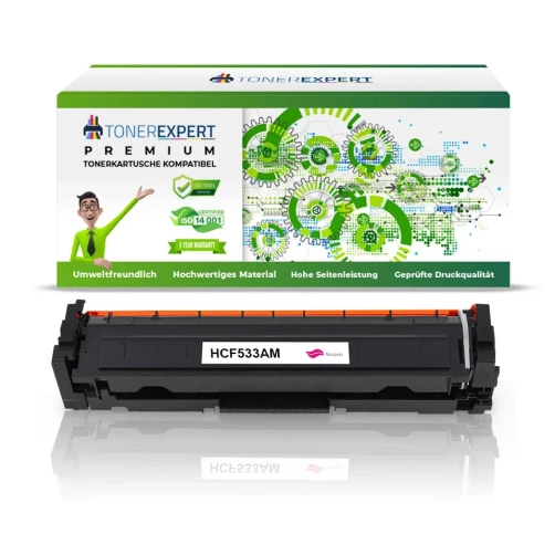 TONEREXPERT Premium Kompatibel für HP 205A / CF533A Tonerkartusche Magenta bis zu 900 Seiten