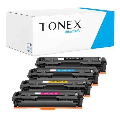 TONEX alternativ für HP 207A Toner Multicolor Spar-Set