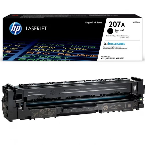 Original HP 207A / W2210A Toner Schwarz bis zu 1350 Seiten