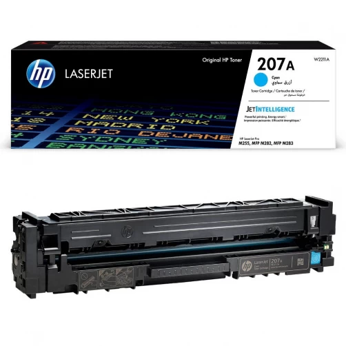 HP Original 207A / W2211A Tonerkartusche Cyan bis zu 1250 Seiten