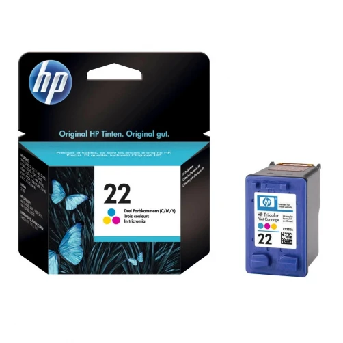 Original HP 22 / C9352AE Tinte Cyan Magenta Gelb Color bis zu 165 Seiten 5ml