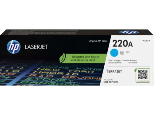 Original HP W2201A / 220A Toner Cyan bis zu 1800 Seiten