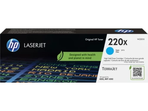 Original HP W2201X / 220X Toner Cyan bis zu 5500 Seiten