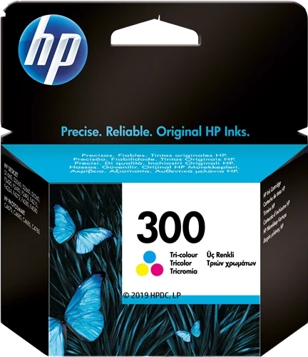 HP Original 300 / CC643EE Tintenpatrone Cyan Magenta Gelb Color bis zu 165 Seiten 4ml