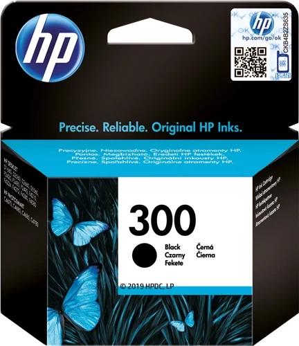 HP Original 300 / CC640EE Tintenpatrone Schwarz bis zu 200 Seiten