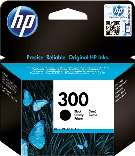 Original HP 300 / CC640EE Tinte Schwarz bis zu 200 Seiten 4ml