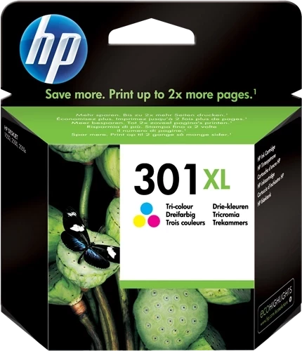 HP Original CH564EE / 301 XL Tintenpatrone Multicolor bis zu 300 Seiten