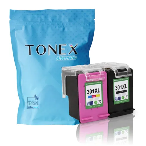 TONEREXPERT Premium Kompatibel für HP 301XL Tintenpatrone Multicolor 39ml 2er-Pack