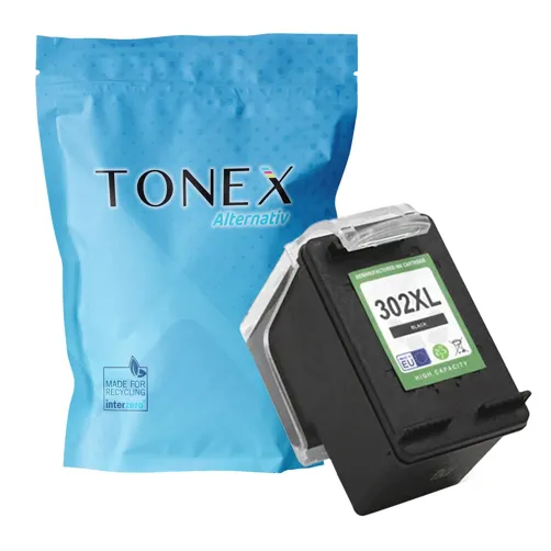 TONEX alternativ für HP 302XL / F6U68AE Tinte Schwarz bis zu 480 Seiten 15ml