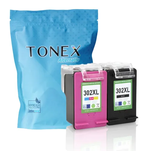 TONEREXPERT Premium Kompatibel für HP 302XL Tintenpatrone Multicolor 39ml Spar-Set