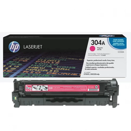 HP Original 304A / CC533A Tonerkartusche Magenta bis zu 2800 Seiten