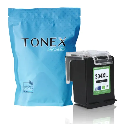 TONEX alternativ für HP 304XL / N9K08AE Tinte Schwarz bis zu 300 Seiten 10ml