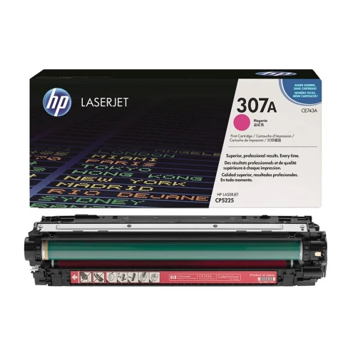 Original HP 307A / CE743A Toner Magenta bis zu 7300 Seiten