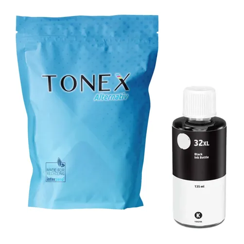 TONEX alternativ für HP 32XL / 1VV24AE Tintenflasche Schwarz bis zu 6000 Seiten