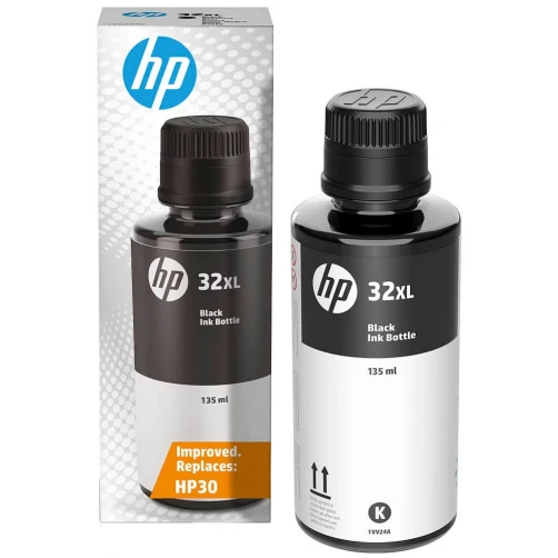HP Original 32XL / 1VV24AN Tintenflasche Schwarz bis zu 6000 Seiten 135ml