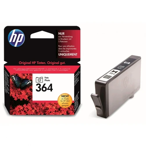 Original HP 364 / CB317EE Tinte Foto Schwarz bis zu 130 Seiten 3ml
