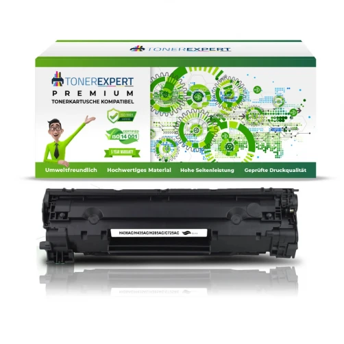 TONEREXPERT Premium Kompatibel für HP 36A / CB436A Tonerkartusche Schwarz bis zu 2000 Seiten