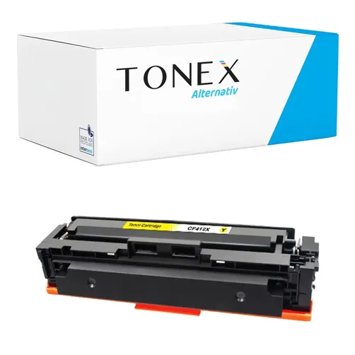 TONEREXPERT Premium Kompatibel für HP 410X / CF412X Tonerkartusche Gelb bis zu 5000 Seiten