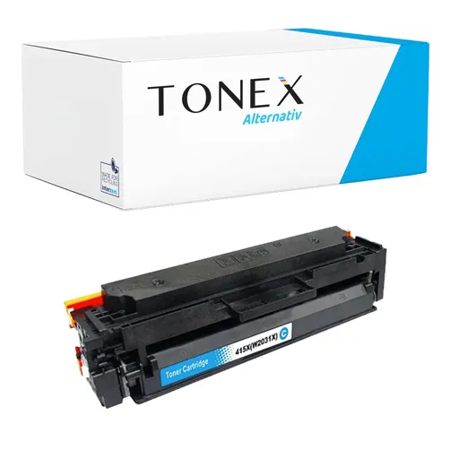 TONEREXPERT Premium Kompatibel für HP 415X / W2031X Tonerkartusche Cyan bis zu 6000 Seiten