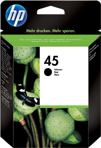 Original HP 45 / 51645AE Tinte Schwarz bis zu 930 Seiten 42ml