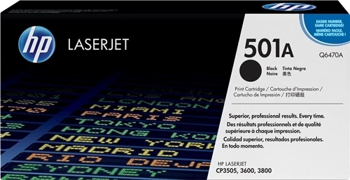 Original HP 501A / Q6470A Toner Schwarz bis zu 6000 Seiten