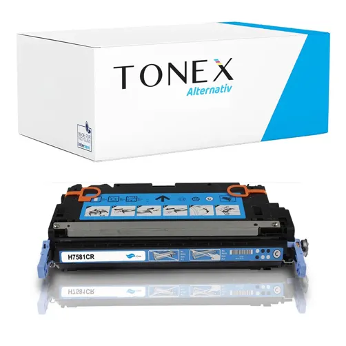 TONEREXPERT Premium Kompatibel für HP 503A / Q7581A Tonerkartusche Cyan bis zu 6000 Seiten