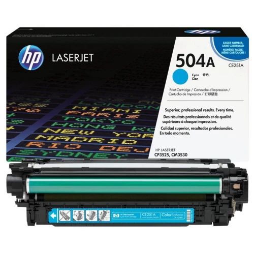 Original HP 504A / CE251A Toner Cyan bis zu 7000 Seiten