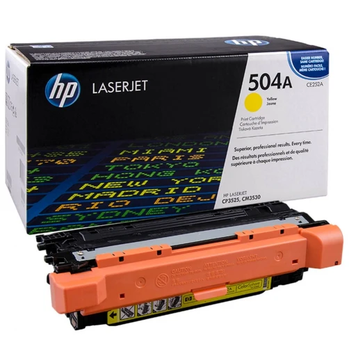 HP Original 504A / CE252A Tonerkartusche Gelb bis zu 7000 Seiten