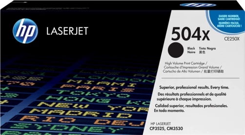 Original HP CE250X / 504X Toner Schwarz bis zu 10500 Seiten
