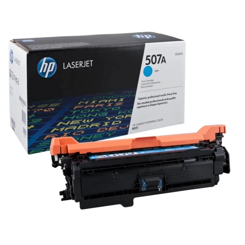 HP Original 507A / CE401A Tonerkartusche Cyan bis zu 6000 Seiten