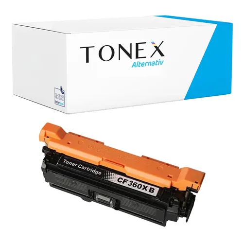 TONEREXPERT Premium Kompatibel für HP 508X / CF360X Tonerkartusche Schwarz bis zu 12500 Seiten