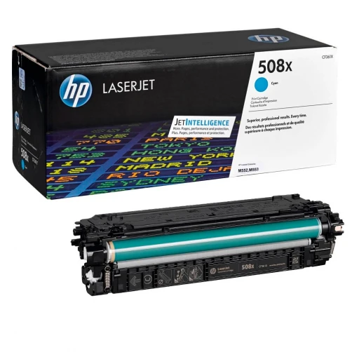 HP Original 508X / CF361X Tonerkartusche Cyan bis zu 9500 Seiten