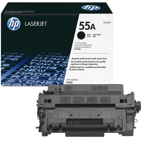 HP Original 55A / CE255A Tonerkartusche Schwarz bis zu 6000 Seiten