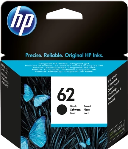 HP Original 62 / C2P04AE Tintenpatrone Schwarz bis zu 200 Seiten