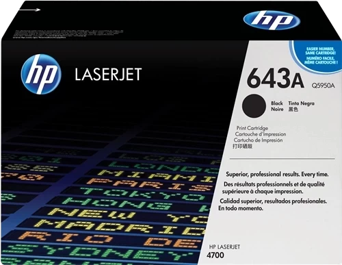 Original HP 643A / Q5950A Toner Schwarz bis zu 11000 Seiten