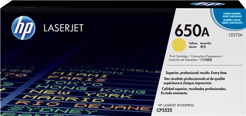 Original HP 650A / CE272A Toner Gelb bis zu 15000 Seiten