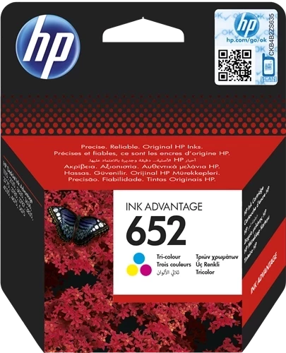 Original HP 652 / F6V24AE Tinte Color bis zu 200 Seiten
