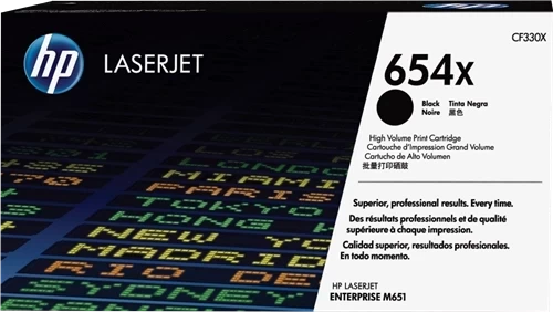 Original HP 654X / CF330X Toner Schwarz bis zu 20500 Seiten