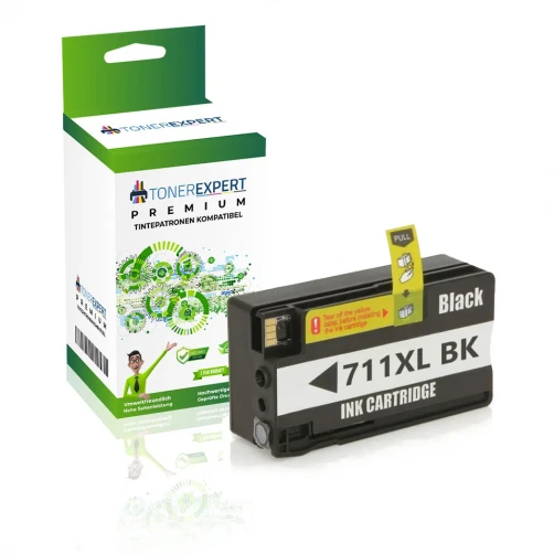 TONEREXPERT Premium Kompatibel für HP 711 Tintenpatrone Schwarz