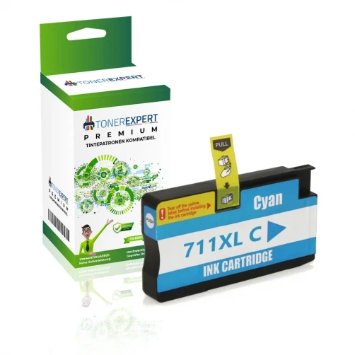 TONEREXPERT Premium Kompatibel für HP 711 Tintenpatrone Cyan