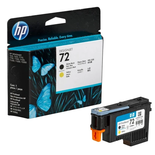 HP Original 72 / C9384A Druckkopf Schwarz Gelb