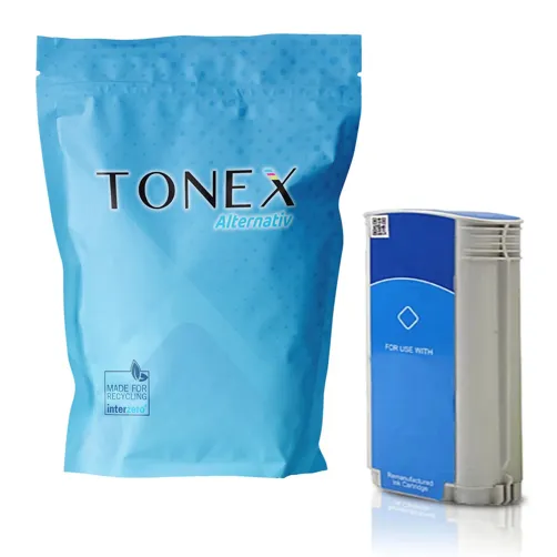 TONEREXPERT Premium Kompatibel für HP 72 / C9371A Tintenpatrone Cyan 130ml