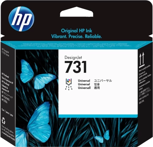 HP Original P2V27A / 731 Resttonerbehälter Druckkopf Schwarz Cyan Magenta Gelb bis zu 10000 Seiten