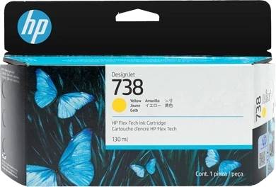 HP Original 498N7A / 738 Tintenpatrone Gelb 130ml