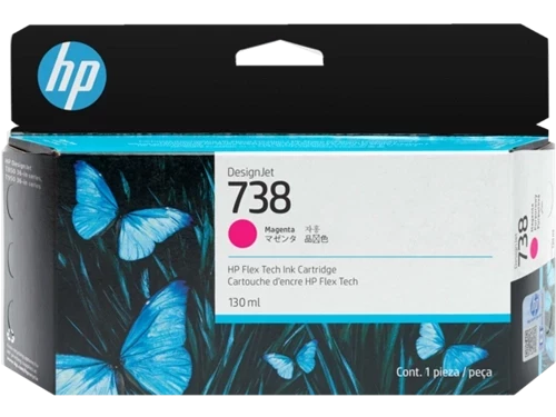 Original HP 498N6A / 738 Tinte Magenta 130ml