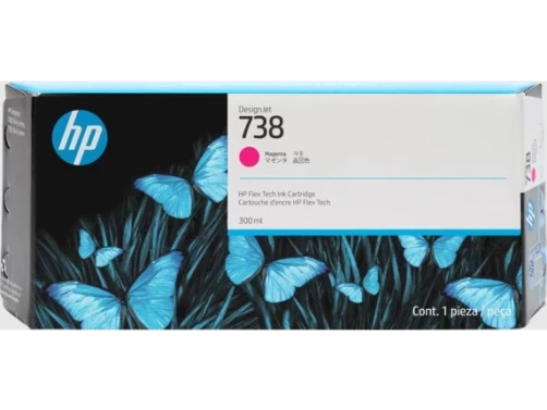 Original HP 676M7A / 738 Tinte Magenta 300ml