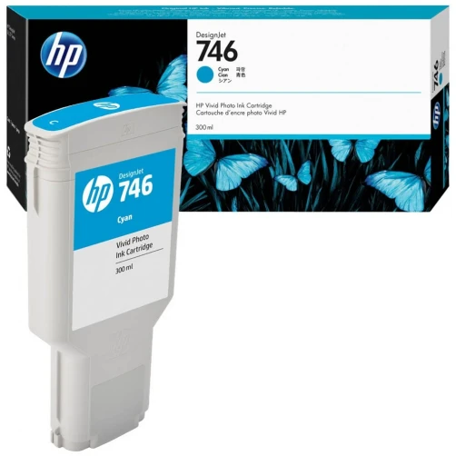 HP Original 746 / P2V80A Tintenpatrone Cyan 300ml